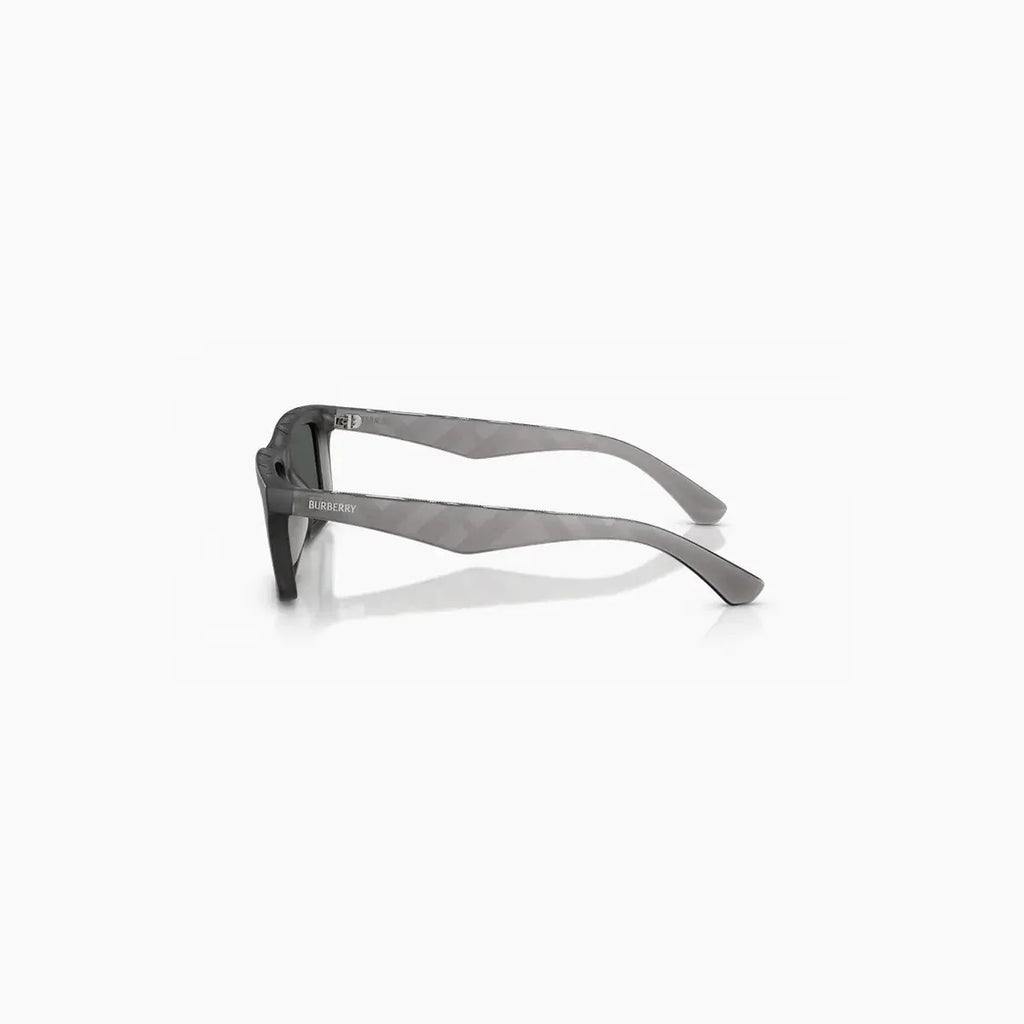Lunettes de soleil Burberry pour homme gris foncé mat