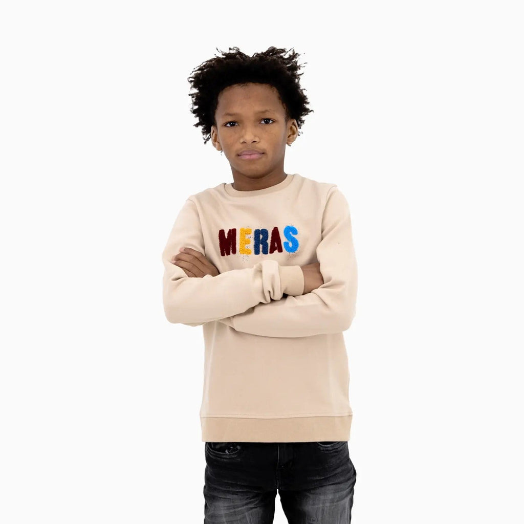 Sudadera de cuello redondo de soldado para niños