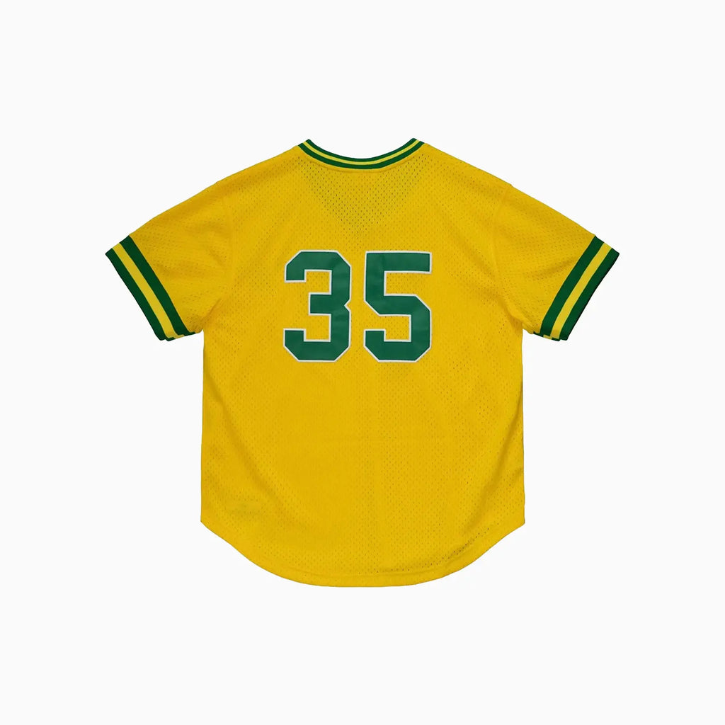 Auténtico jersey de los Athletics de Rickey Henderson de la MLB de 1984