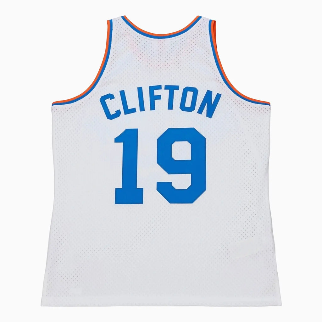 Swingman Nathaniel Clifton New York Knicks NBA 1950-51 Camiseta Blanca Pioneros