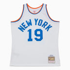 Swingman Nathaniel Clifton New York Knicks NBA 1950-51 Camiseta Blanca Pioneros