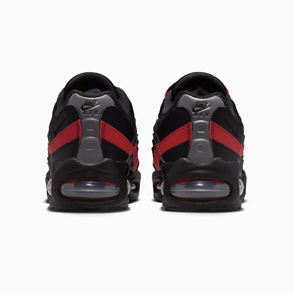 Air Max 95 para niños 'Black Team Crimson' escuela primaria