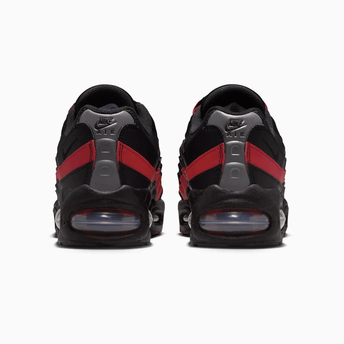 Air Max 95 para niños 'Black Team Crimson' escuela primaria