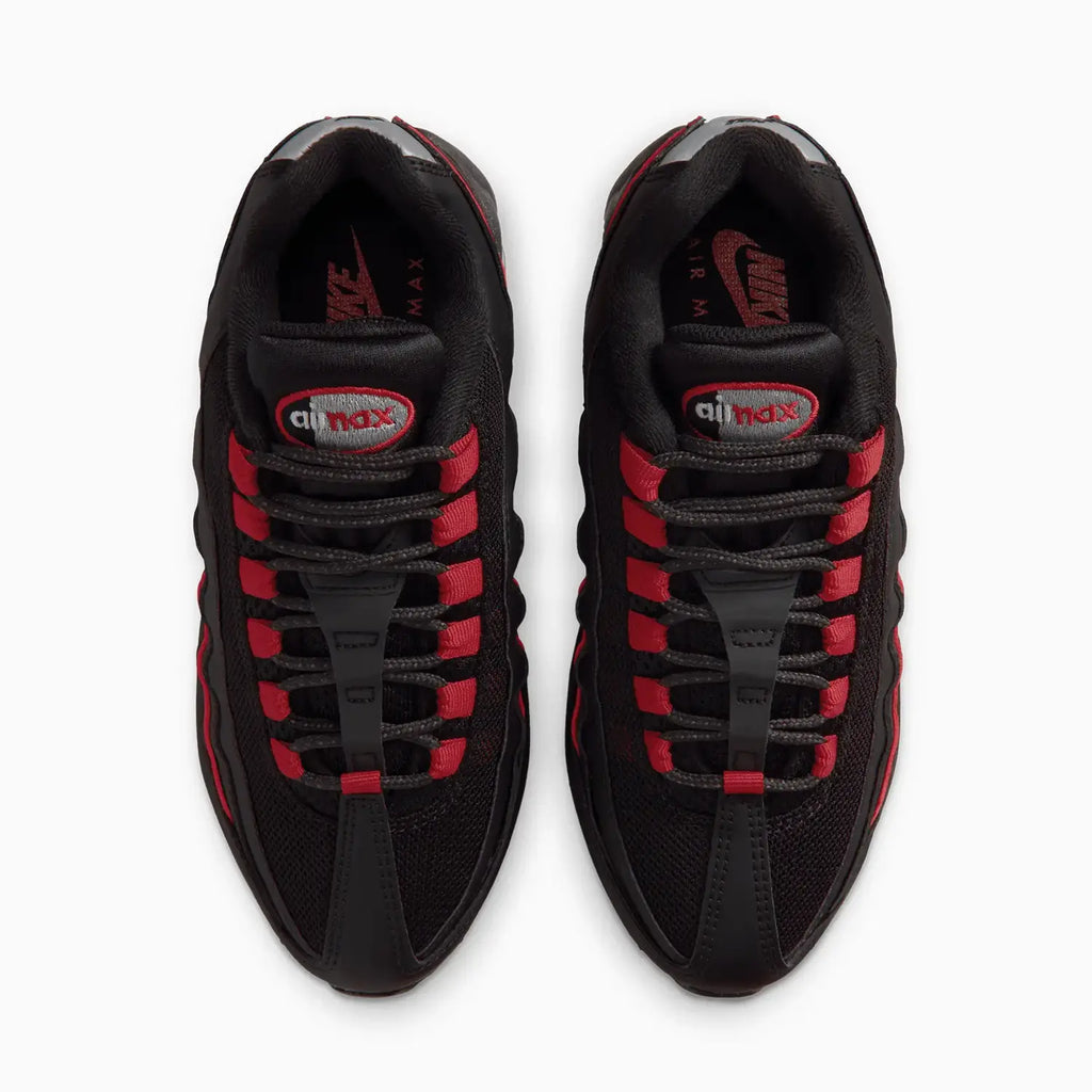 Air Max 95 para niños 'Black Team Crimson' escuela primaria