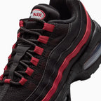 Air Max 95 para niños 'Black Team Crimson' escuela primaria