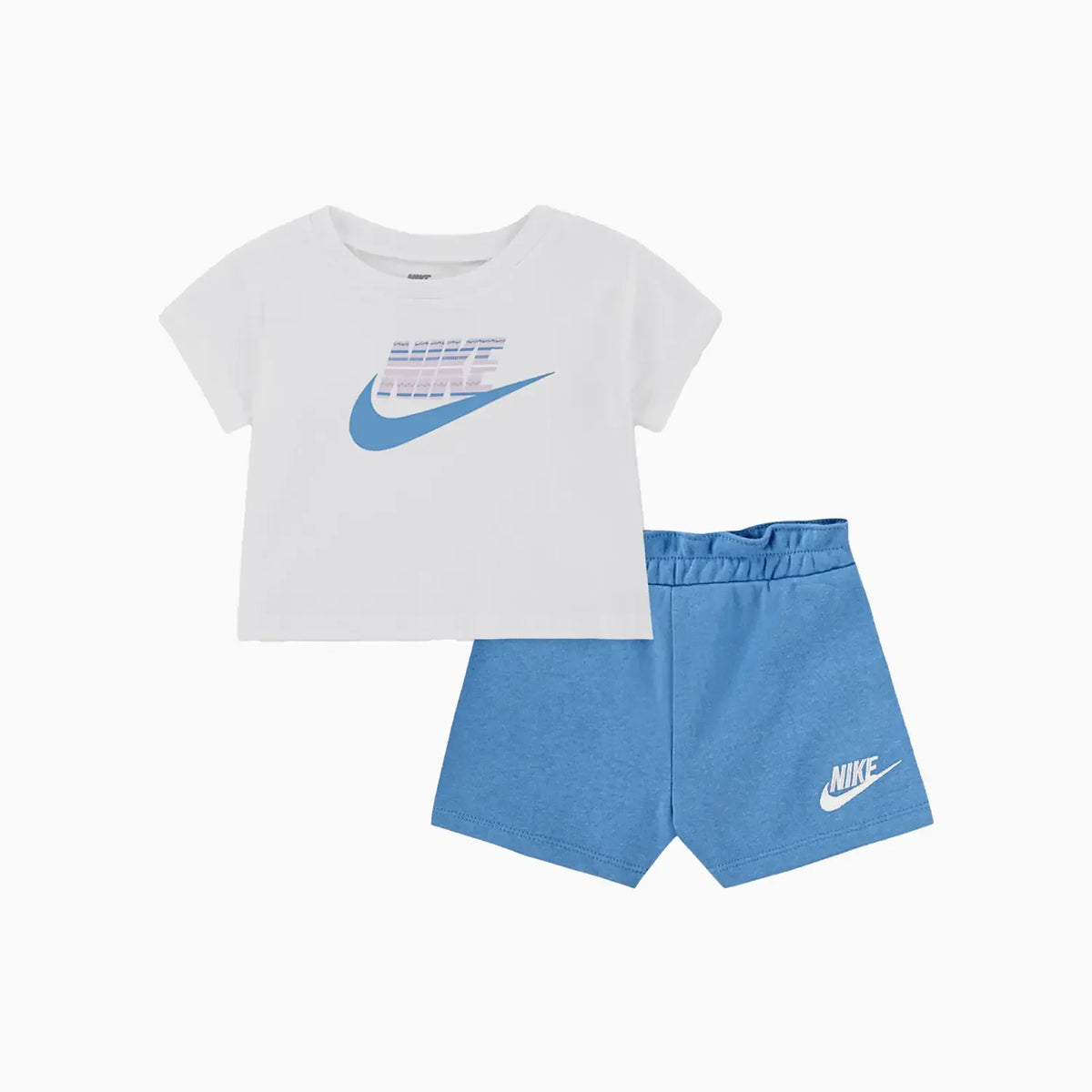 Conjunto de dos piezas de shorts de punto para niños