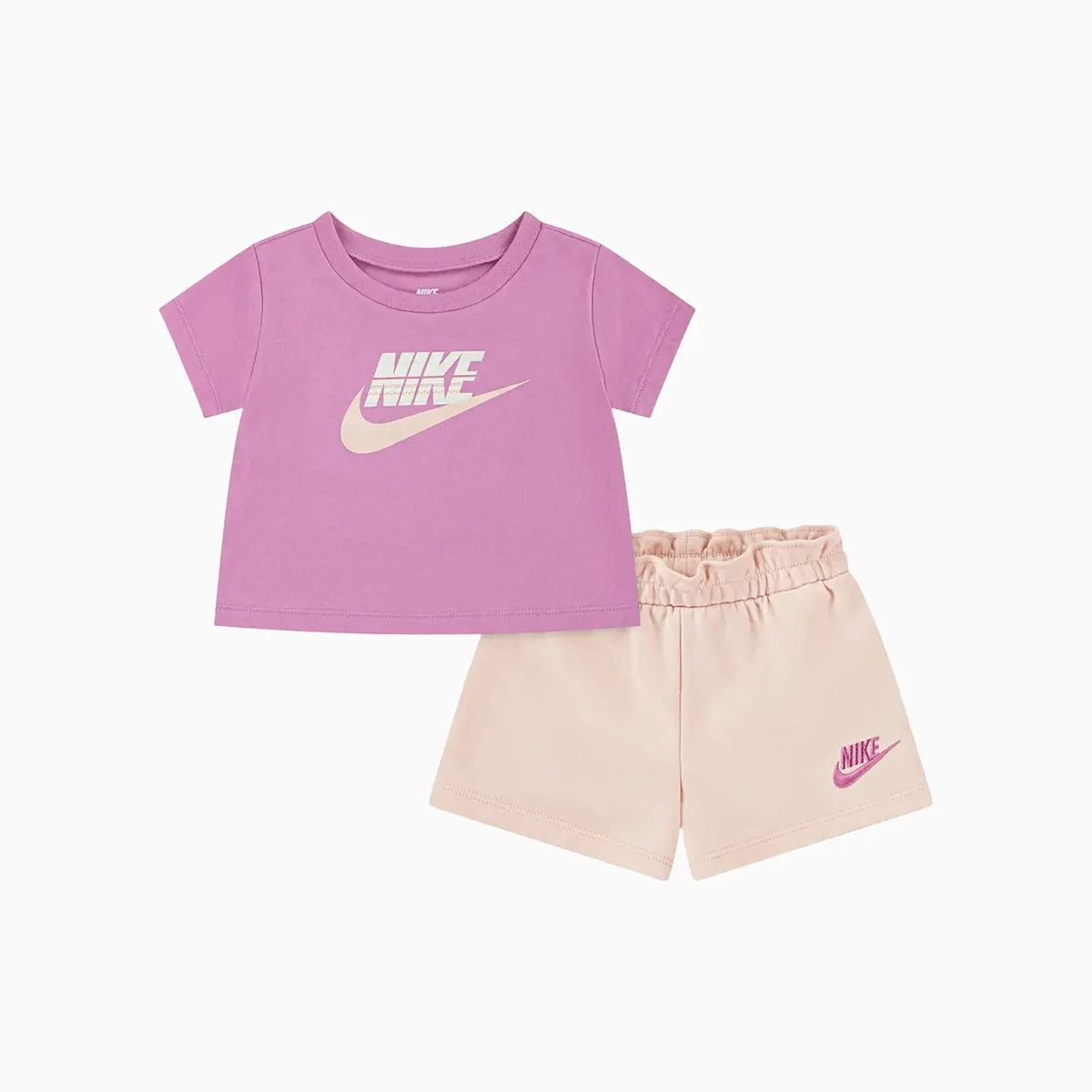Conjunto de dos piezas de shorts de punto deportivos para niños