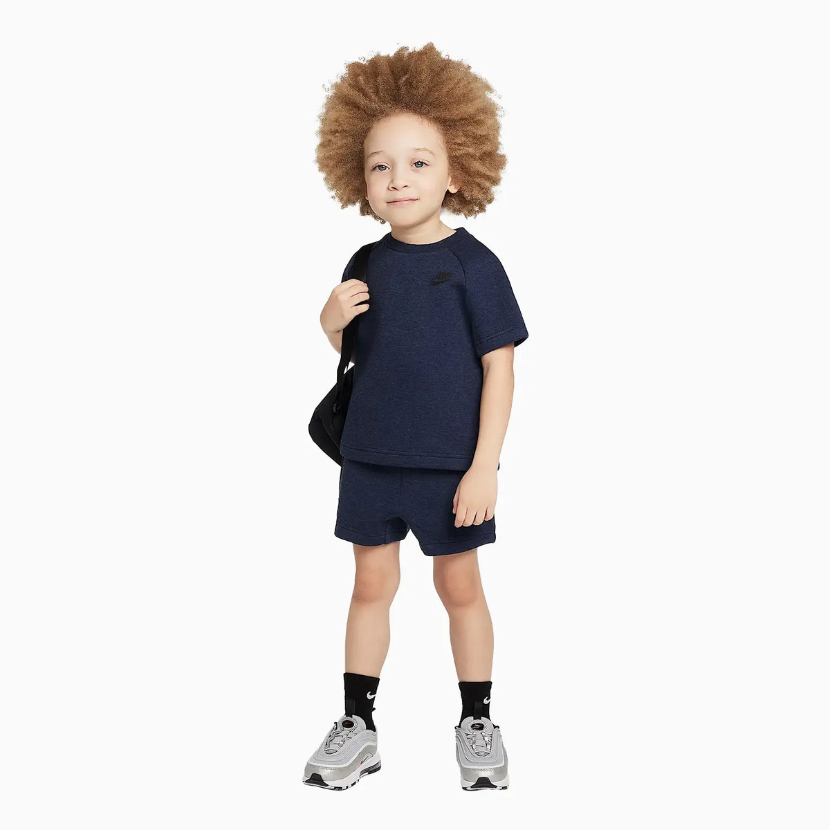 Conjunto de dos piezas de shorts de punto para niños
