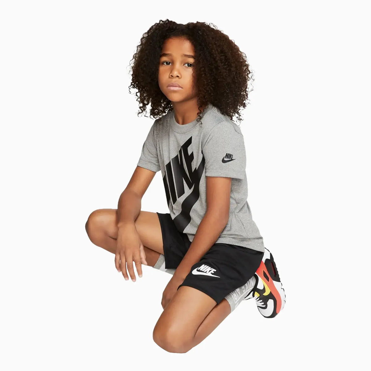 Conjunto de pantalones cortos de punto de 2 piezas para niños, ropa deportiva