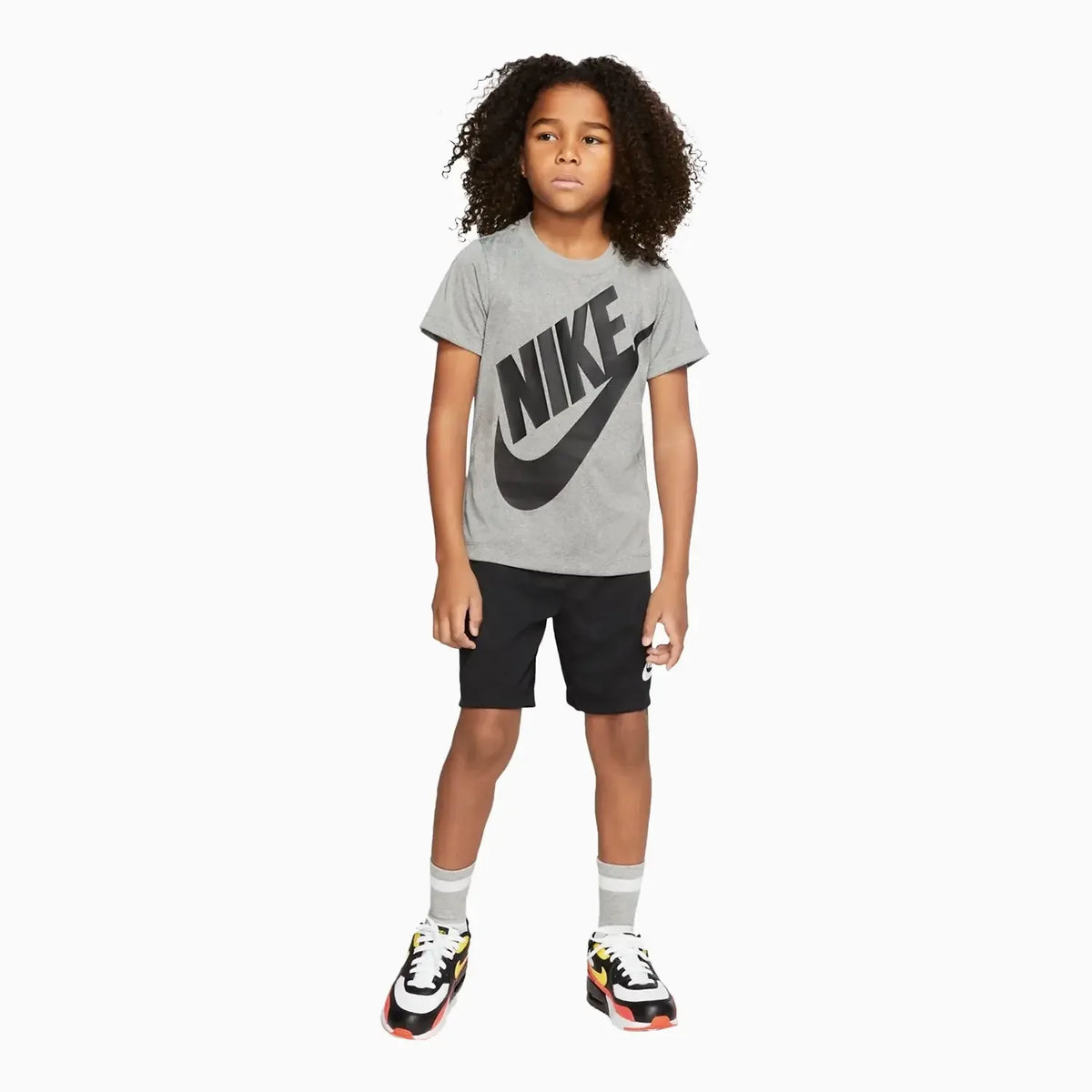 Conjunto de pantalones cortos de punto de 2 piezas para niños, ropa deportiva