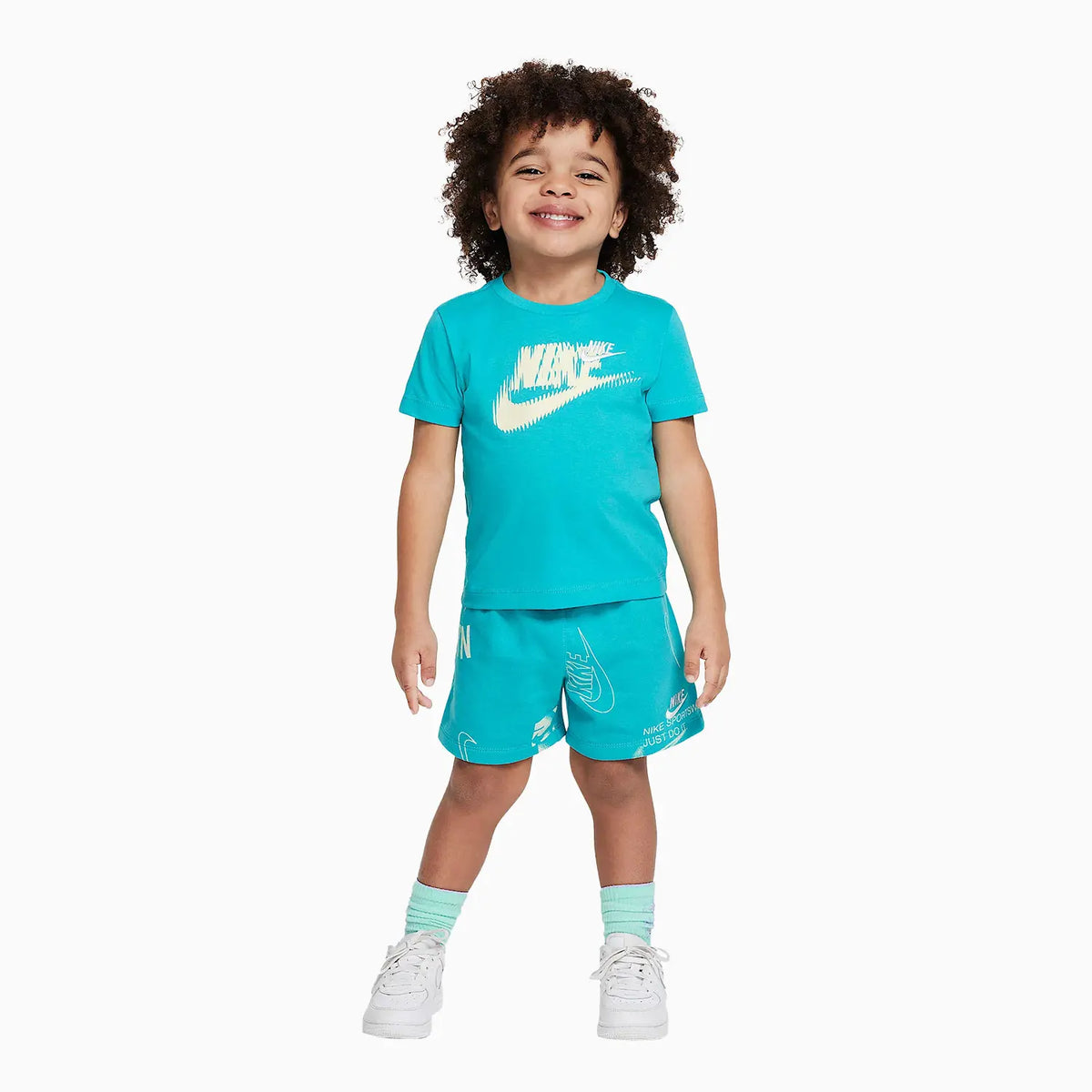 Conjunto de dos piezas de shorts de punto Energy de ropa deportiva para niños