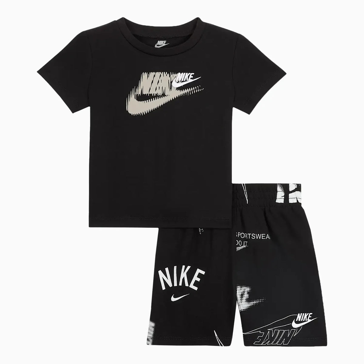 Conjunto de pantalón corto de punto de 2 piezas Kid's Sportswear Energy