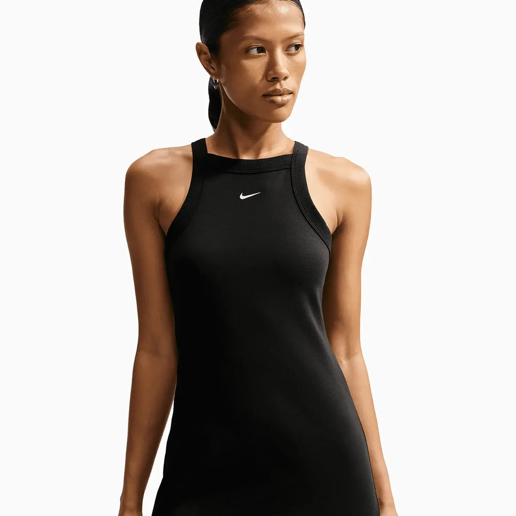 Vestido de punto holgado deportivo para mujer