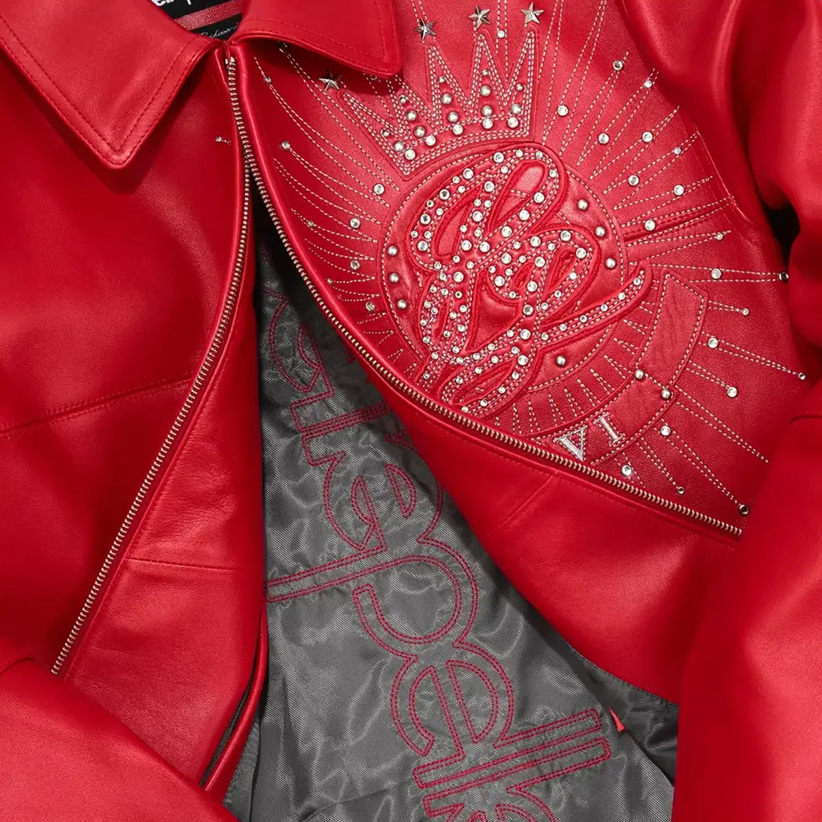 Chaqueta de cuero para hombre del 46º aniversario