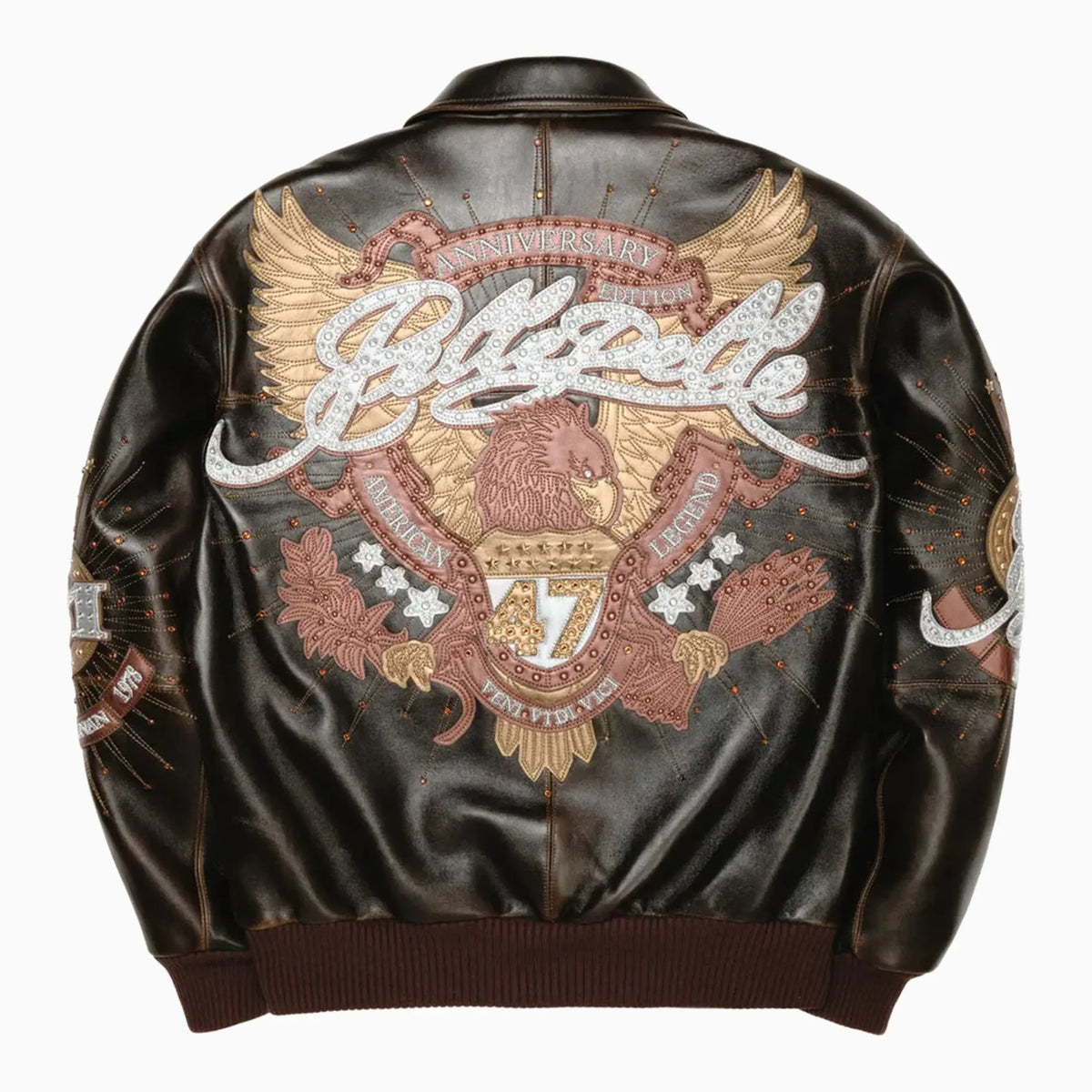 Chaqueta de cuero para hombre 47.º aniversario
