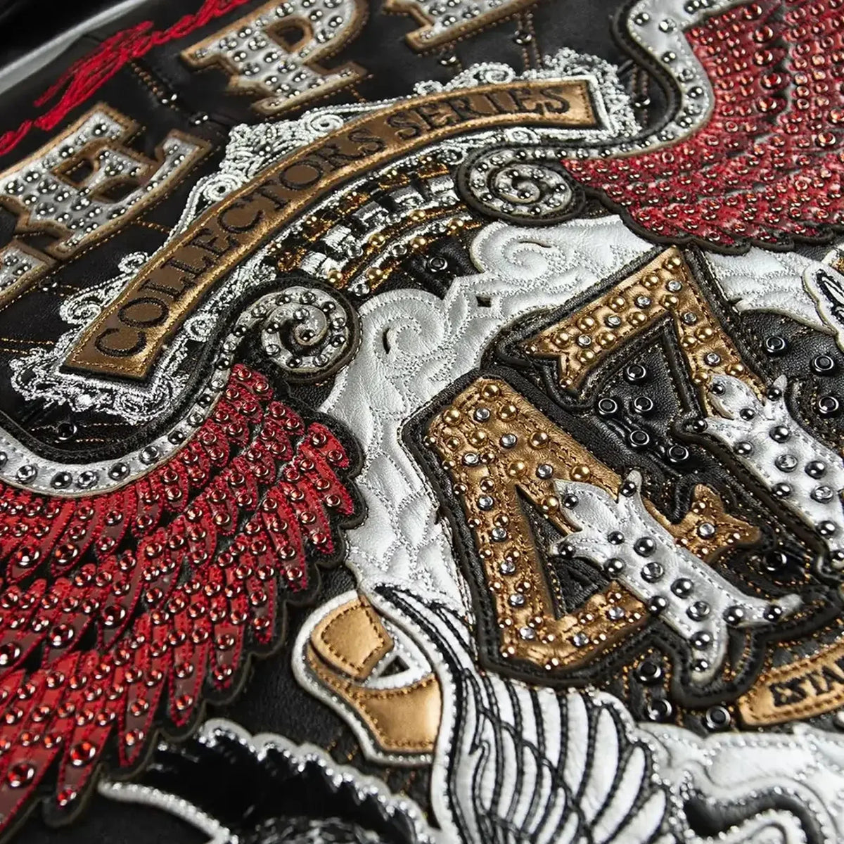 Chaqueta de cuero para hombre de la 47.ª serie Collectors
