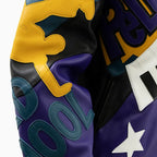Chaqueta de cuero para hombre 50 años de Hip Hop