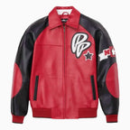 Chaqueta de cuero de felpa Classic Soda Club para hombre