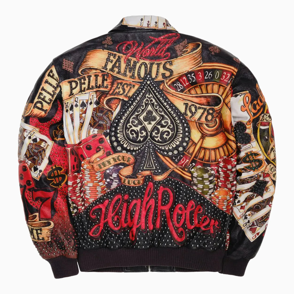 Chaqueta de cuero "High Rollers" para hombre