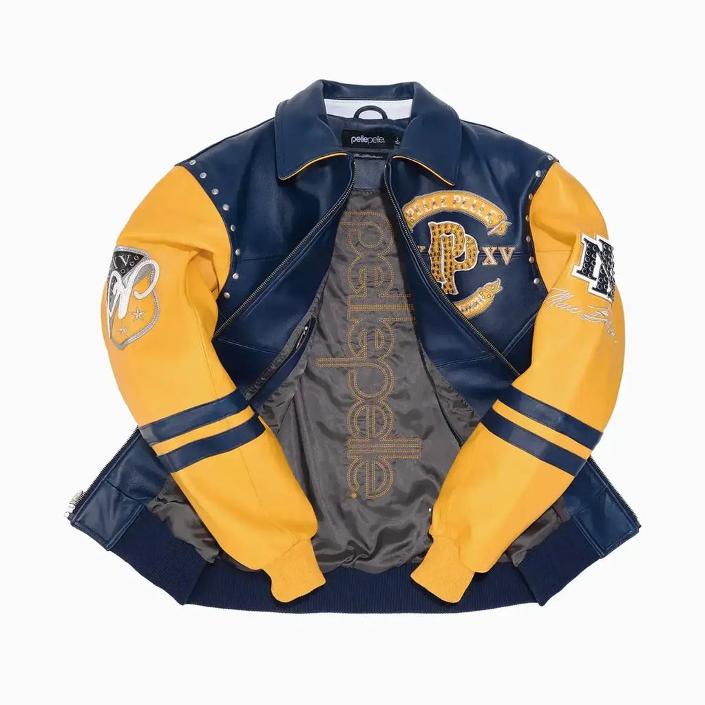 Blouson en cuir Panthère pour homme