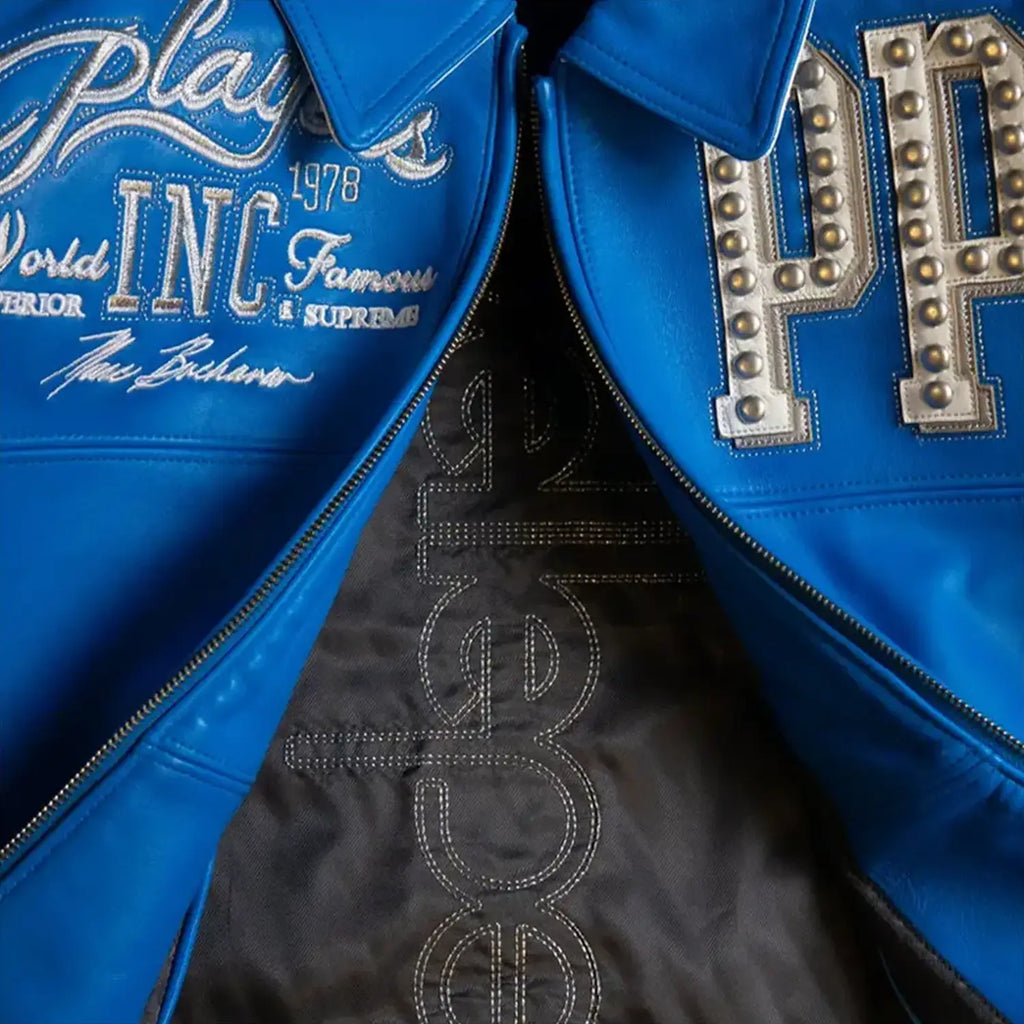 Chaqueta de cuero Players Inc para hombre