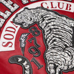 Veste en cuir Tiger Soda Club pour homme