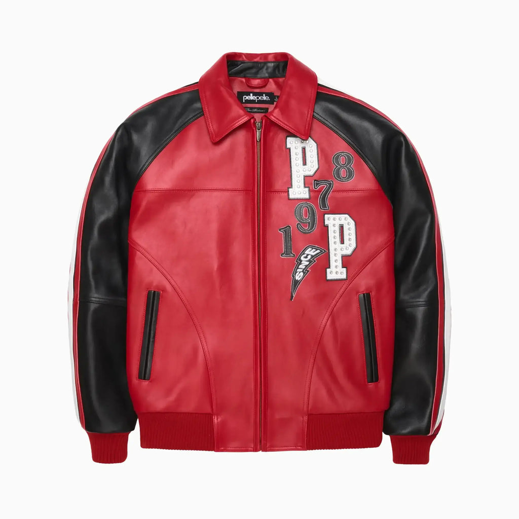 Veste en cuir Tiger Soda Club pour homme