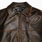 Chaqueta de cuero bicolor Pelle para hombre