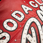 Chaqueta de cuero para hombre World Famous Soda Club
