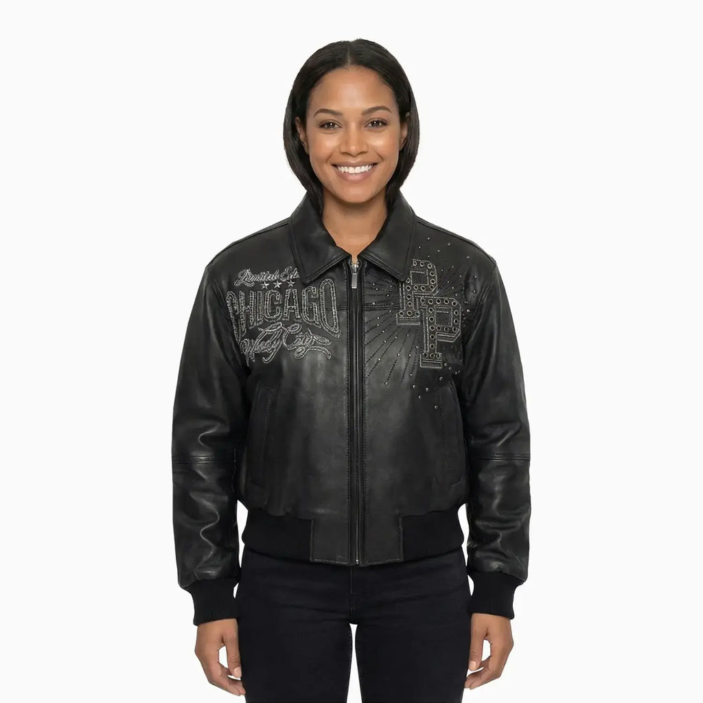 Veste en cuir Pelle-Pelle X TB Windy City pour femme