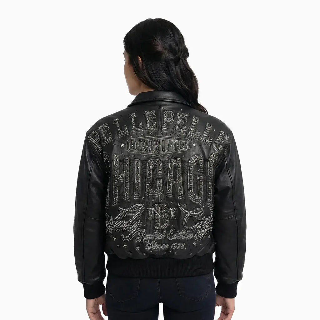Veste en cuir Pelle-Pelle X TB Windy City pour femme