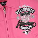 Chaqueta corta de cuero American Bruiser para mujer