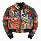 Chaqueta corta de cuero High Rollers para mujer