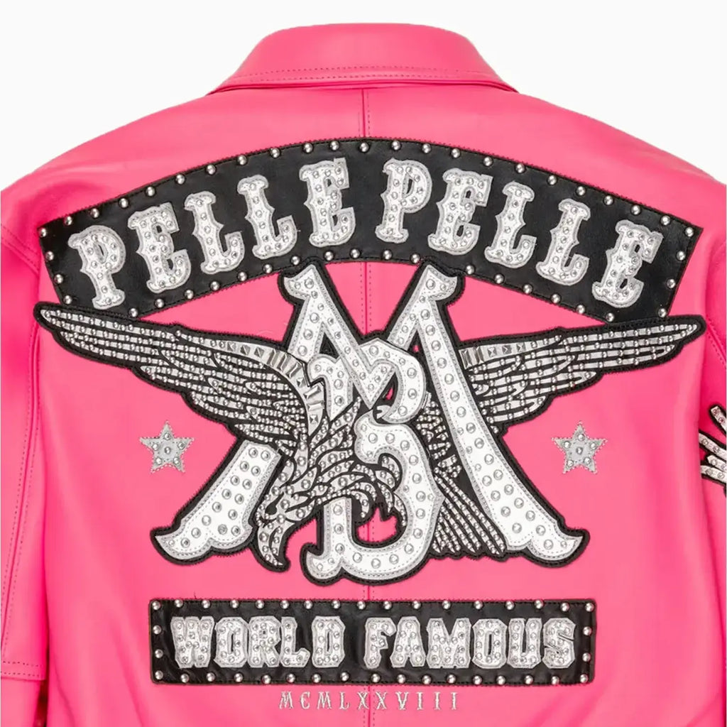 Chaqueta de cuero famosa mundialmente para mujer