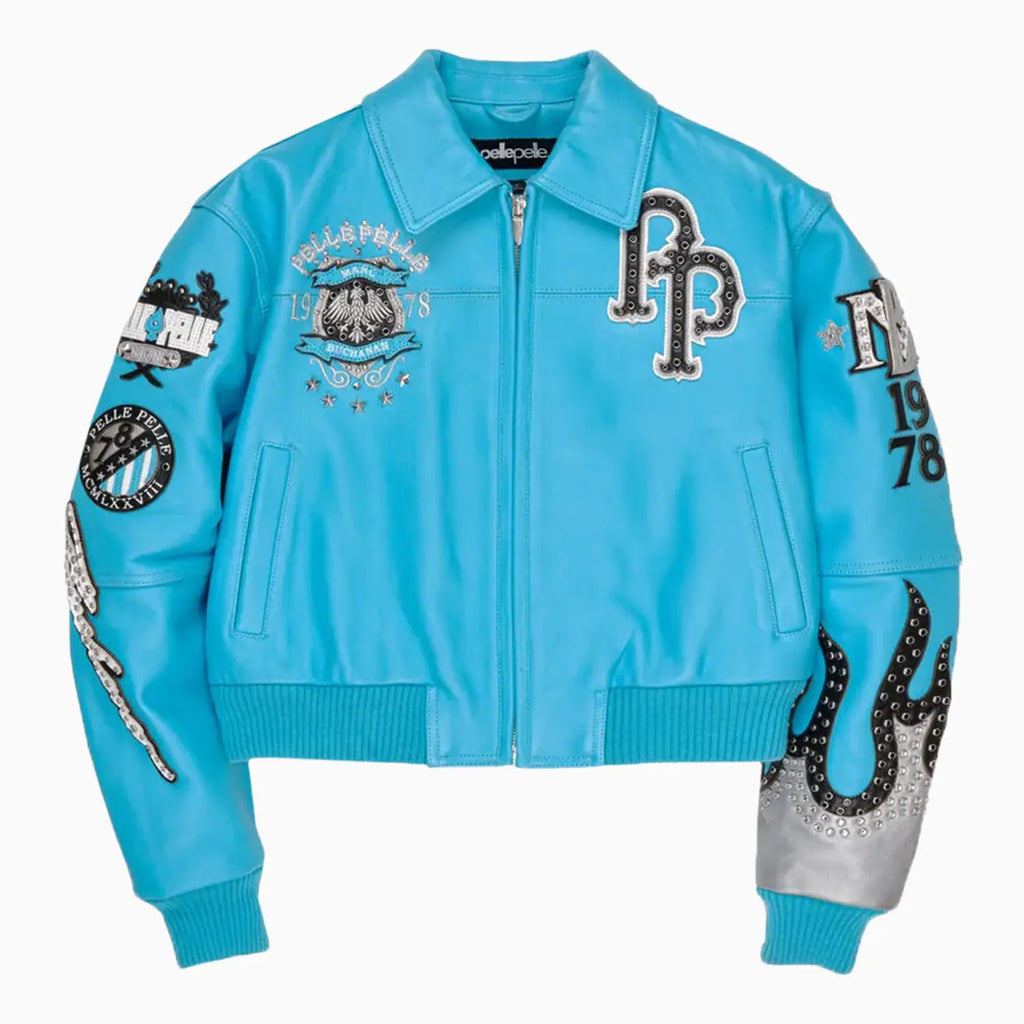 Chaqueta de cuero para mujer de fama mundial