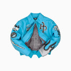 Chaqueta de cuero para mujer de fama mundial