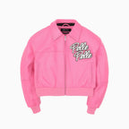 Blouson en cuir pour femme "World Famous Soda Club"