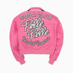 Blouson en cuir pour femme "World Famous Soda Club"