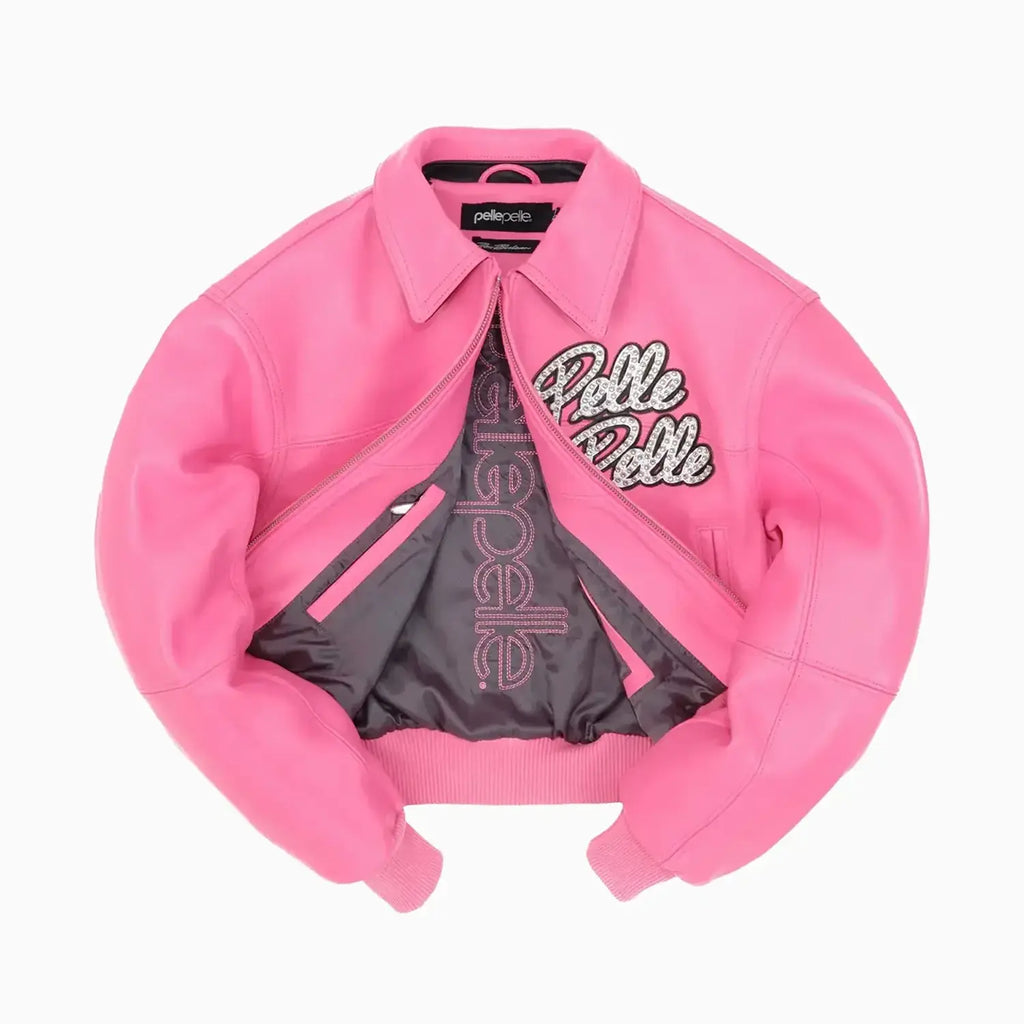Blouson en cuir pour femme "World Famous Soda Club"