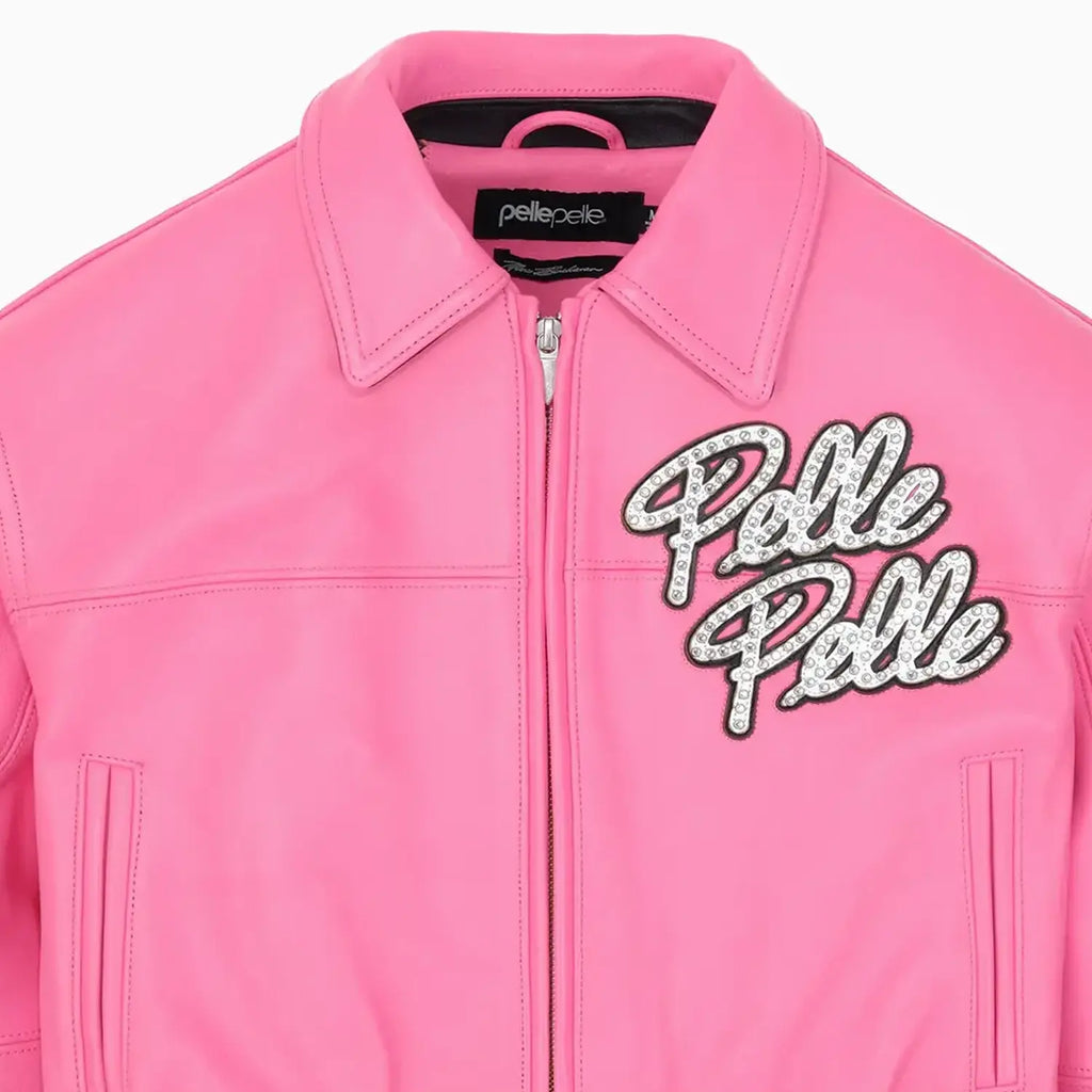 Blouson en cuir pour femme "World Famous Soda Club"