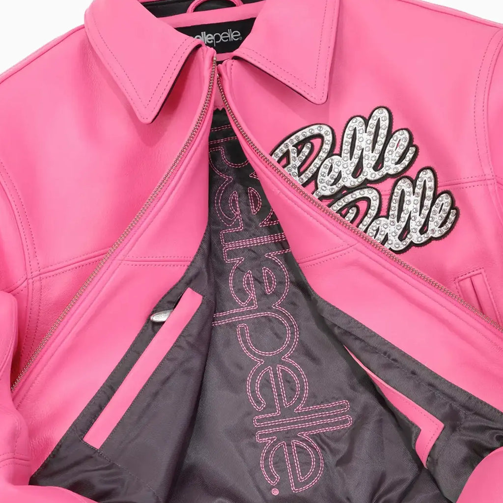 Blouson en cuir pour femme "World Famous Soda Club"