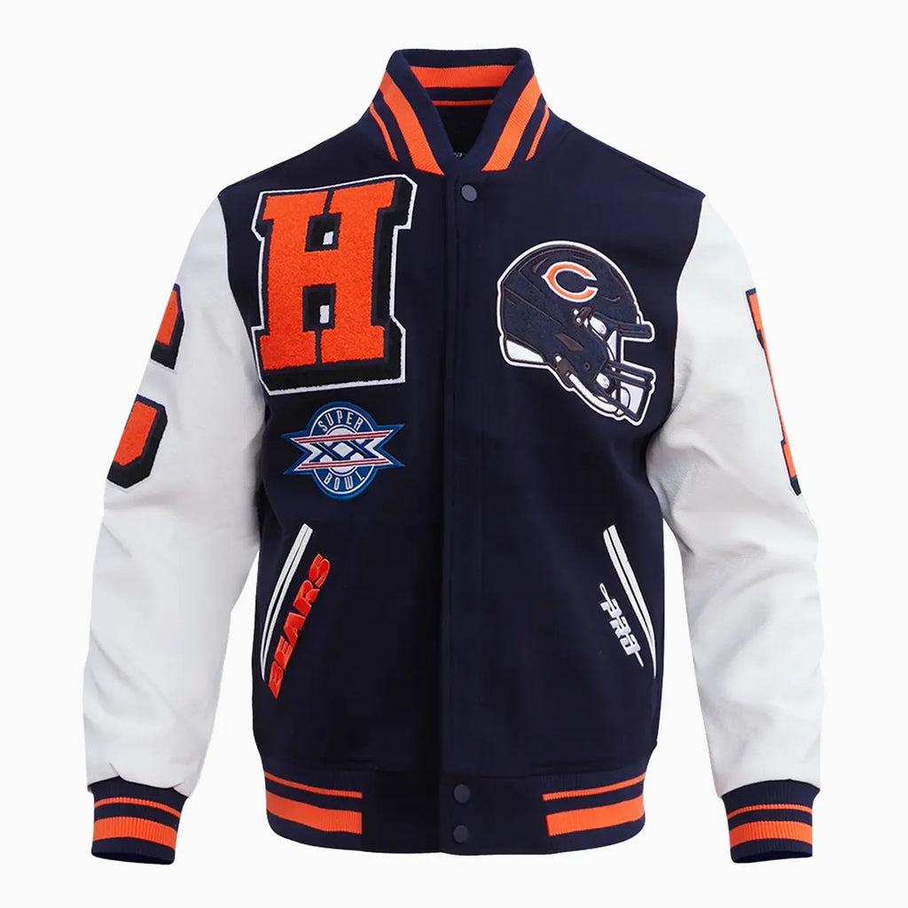 Men's Chicago Bears Mash Up Varsity Jacket