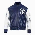 Chaqueta de cuero tipo bómber Signature City de los New York Yankees para hombre