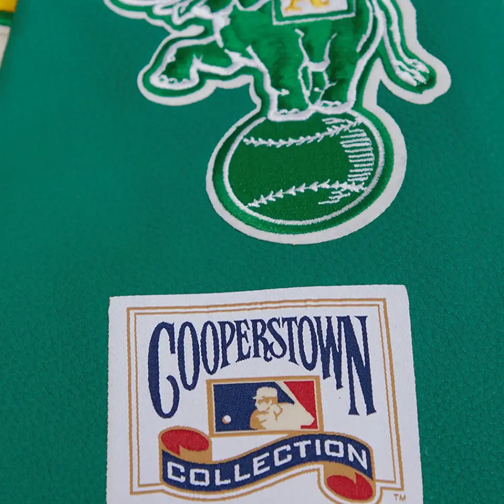 Men's Oakland Athletics MLB Retro Classic Rib Wool Varsity Jacket