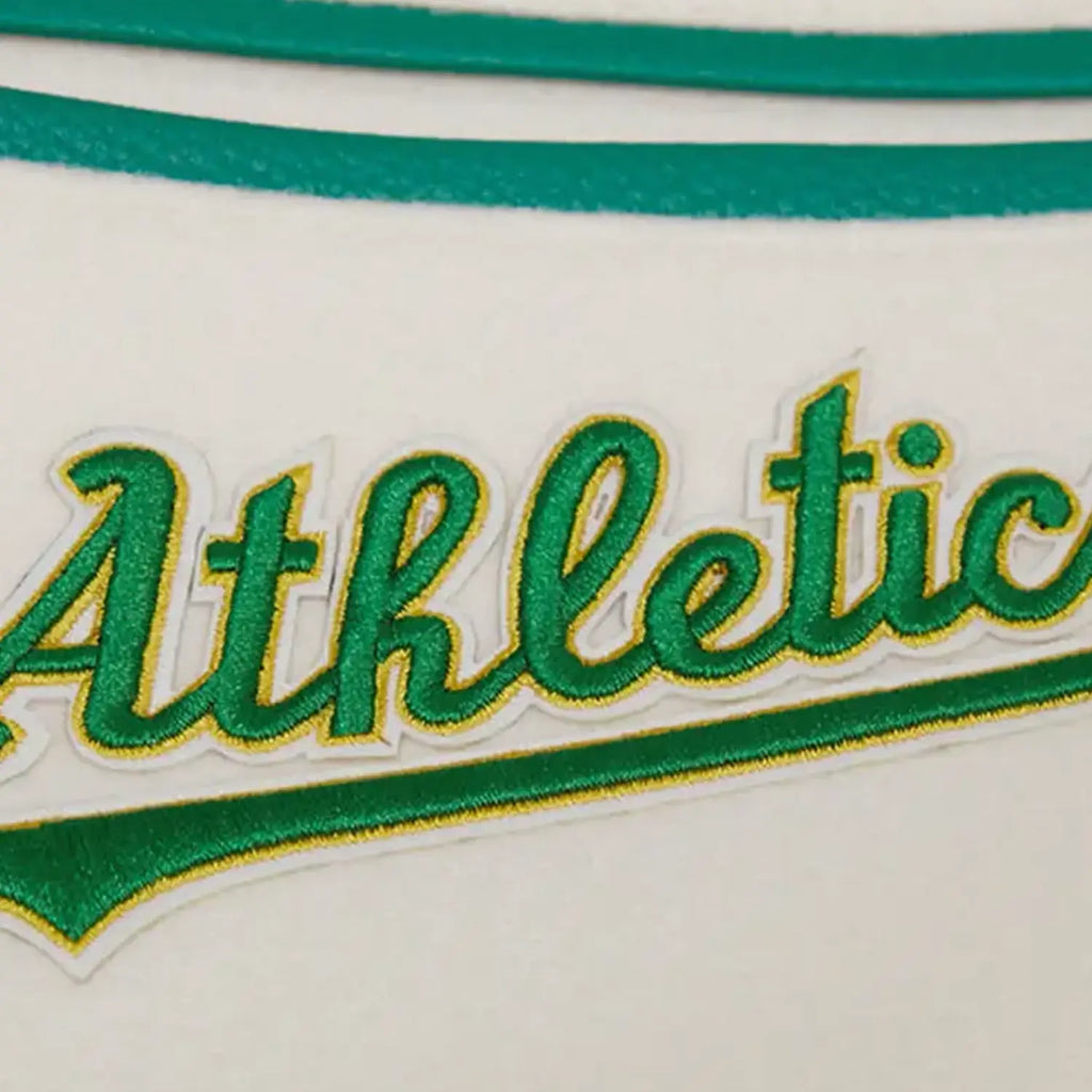 Men's Oakland Athletics MLB Retro Classic Rib Wool Varsity Jacket