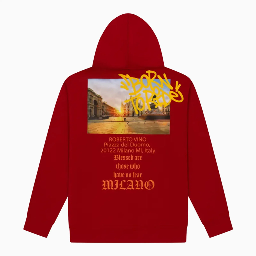 Sudadera con Capucha Born to Ride Milano para Hombre