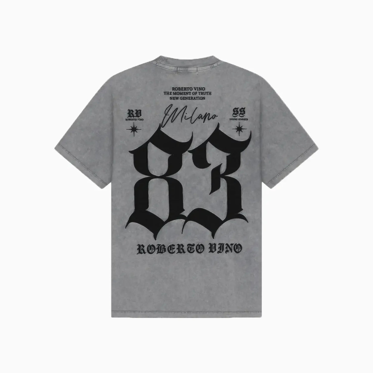 Camiseta de cuello redondo 83 para hombre