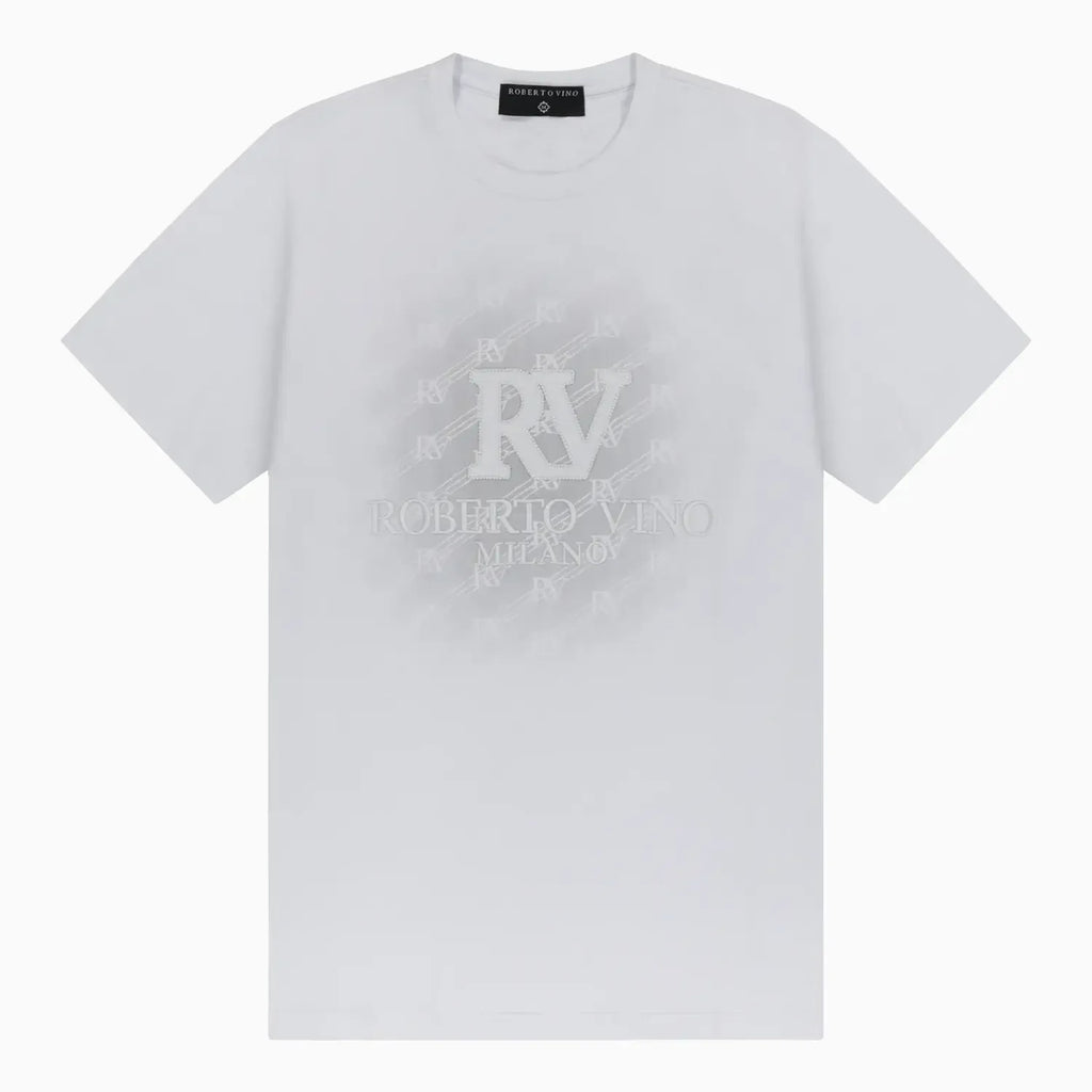 Camiseta de cuello redondo con parte delantera RV para hombre