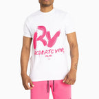 Conjunto de camiseta y pantalón corto esencial slim fit con RV frontal para hombre