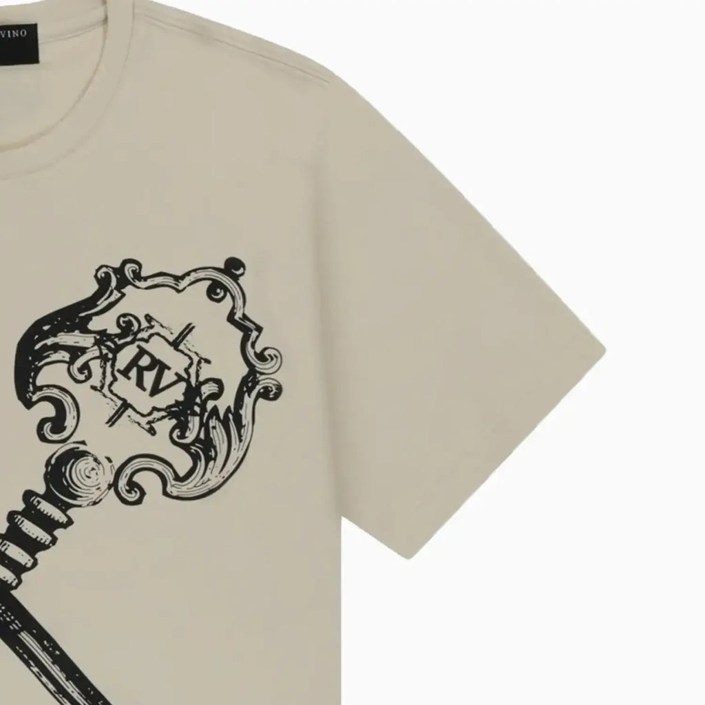 Camiseta de cuello redondo para hombre Vino Keys